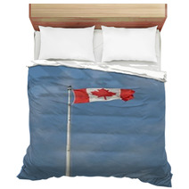 Canadian Flag Flying High Bedding 61253832