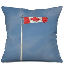 Canadian Flag Flying High Pillows 61253832