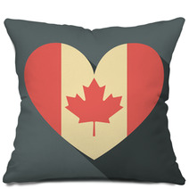 Canadian Flag Icon Pillows 66299753