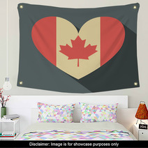 Canadian Flag Icon Wall Art 66299753