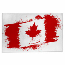 Canadian Grunge Flag Rugs 61459889