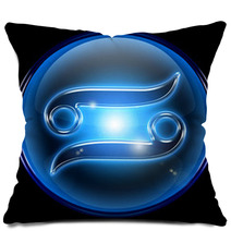 Cancer Zodiac Button Icon Pillows 3522013