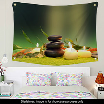 Candles And Stones For Spa Wall Art 64113411