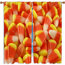 Candy Corn Window Curtains 79186