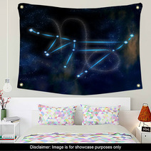 Capricorn Constellation And Symbol Wall Art 38516404