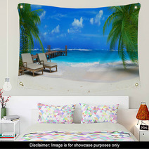 Caraibean Beach Ponton 06 Wall Art 7494461