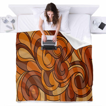 Caramel Abstraction Blankets 48701916