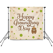 Card For Groundhog Day Backdrops 97493503