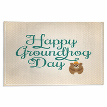 Card For Groundhog Day Rugs 97493496