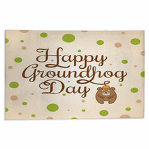 Card For Groundhog Day Rugs 97493503