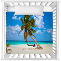 Caribbean Paradise Tropical Palm Tree Beach Side Nursery Decor 63654643