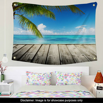 Caribbean Sea And Perfect Sky Wall Art 55082980