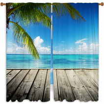 Caribbean Sea And Perfect Sky Window Curtains 55082980