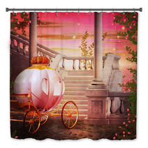 Carriage Castle Fantasy Backdrop Bath Decor 55167525
