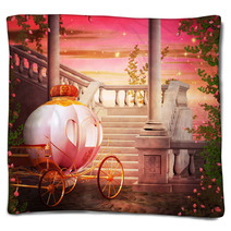 Carriage Castle Fantasy Backdrop Blankets 55167525