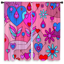 Cartolina Di San Valentino Window Curtains 38860013