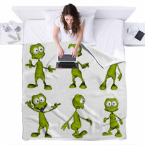 Cartoon Alien Blankets 640030