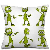 Cartoon Alien Pillows 640030