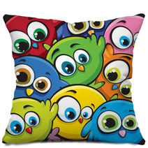 Cartoon Birds Pillows 37295610