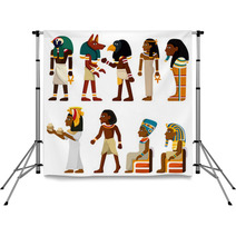 Cartoon Pharaoh Icon Backdrops 31171923