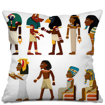 Cartoon Pharaoh Icon Pillows 31171923