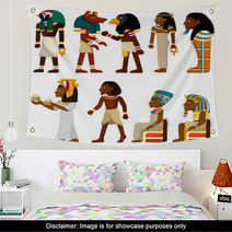 Cartoon Pharaoh Icon Wall Art 31171923