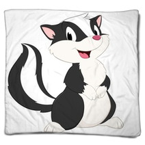 Cartoon Skunk Blankets 63555621