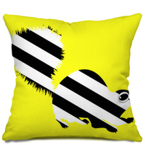 Cartoon Striped Skunk Pillows 5448972