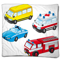 Cartoon Vehicles Blankets 13522704