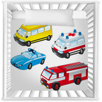 Cartoon Vehicles Nursery Decor 13522704