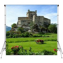 Castello Di Saint Pierre - Valle D'Aosta Backdrops 55065064