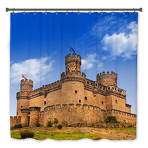 Castle Manzanares Spain Photography Bath Decor 60552838