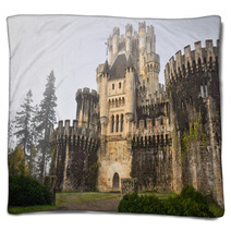 Castle Of Butron, Basque Country (Spain) Blankets 47680331