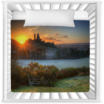 Castle Ruins Winter Sunrise. Nursery Decor 51862810