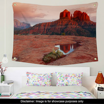 Cathedral Rock Reflection Wall Art 34577153