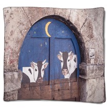 Cattleshed Painted Door In Santo Stefano Di Sessanio Blankets 44515027