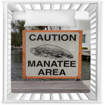 Caution Manatee Area Nursery Decor 89845142