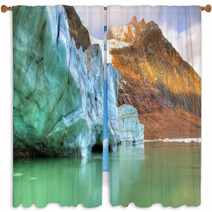 Cavell Glacier Lake Window Curtains 71985925
