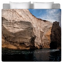 Caves And Rock Formations By The Sea At Kleftiko Area On Milos I Bedding 68036077