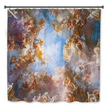 Ceiling Painting Of Palace Versailles Near Paris France Bath Decor 89641238