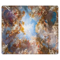 Ceiling Painting Of Palace Versailles Near Paris France Rugs 89641238