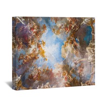 Ceiling Painting Of Palace Versailles Near Paris France Wall Art 89641238