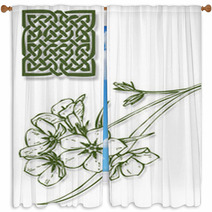 Celtic And Irish Print Window Curtains 11930062