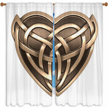 Celtic Heart Window Curtains 30355110