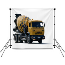 Cement Mixer Truck Backdrops 56645529