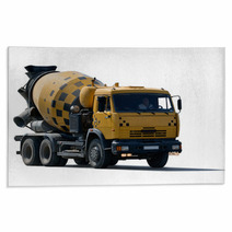 Cement Mixer Truck Rugs 56645529