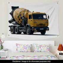 Cement Mixer Truck Wall Art 56645529