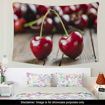 Cerezas, Alimentación Saludable Con Fruta Fresca De Temporada Wall Art 66070916