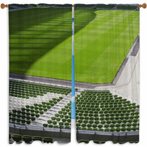Chairs In A Rugby Stadium,Aviva Stadium,Dublin,Republic Of Irela Window Curtains 49895687