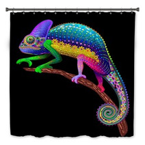Chameleon Fantasy Rainbow Colors Bath Decor 70513700